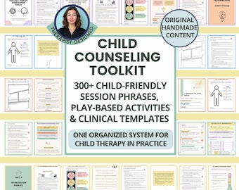Child Counseling Toolkit: CBT Worksheets for kids, Session Phrases & Parent Consultation Form (PDF)