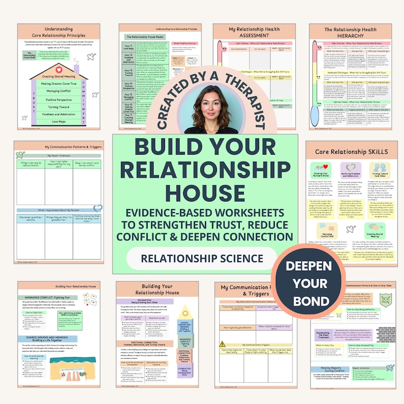 Couples Therapy Worksheets, Therapist Designed Relationship Guide ...