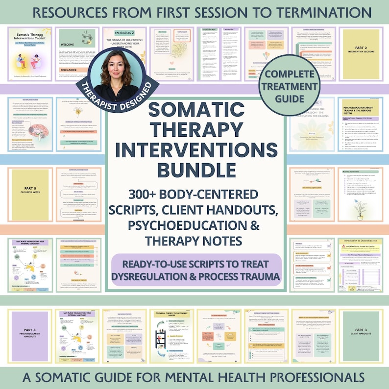 Somatic Tools.pdf Somatic Treatment Guide & Therapy Notes Bundle: Clinical Body-centered ...