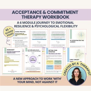 Akzeptanz- und Bindungstherapie-Arbeitsbuch: AKT-Arbeitsblätter für emotionales Bewusstsein und psychische Flexibilität ( druckbares PDF)