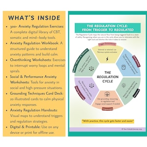 Anxiety Workbooks Mega Bundle: 7 Grounding Tools to Stop Overthinking, Fear & Mental Load (PDF)