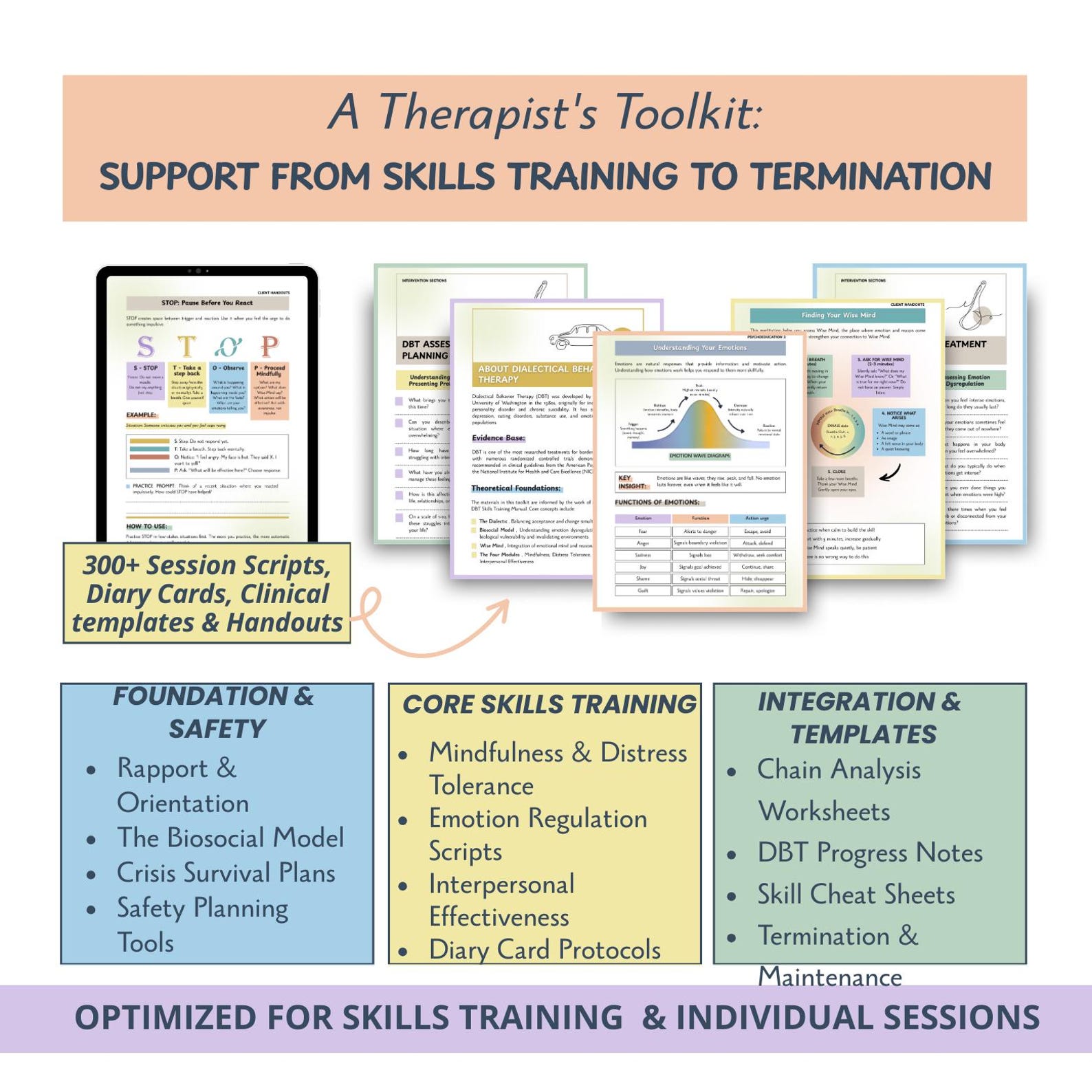 Ugc Dbt Form.pdf DBT Skills Therapists Bundle: Emotion Regulation, Dialectical Behavior ...