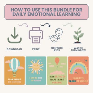 Positive Self-Talk Cards for Kids & Teens: Confidence, Self-Esteem, Growth Mindset Affirmations
