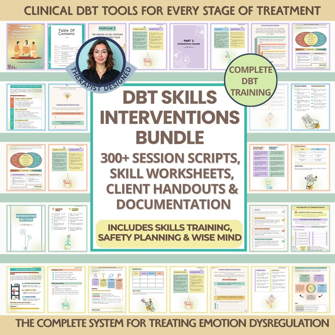 DBT Skills Therapists Bundle: Emotion Regulation, Dialectical Behavior ...