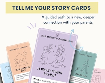 Family Roots Conversations Deck: Hear Their Stories, Generational Connection Cards, Interview Prompts (PDF)