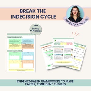 Decision Fatigue & Choice Overload Toolkit for Analysis Paralysis, Overthinking and Indecision (PDF)