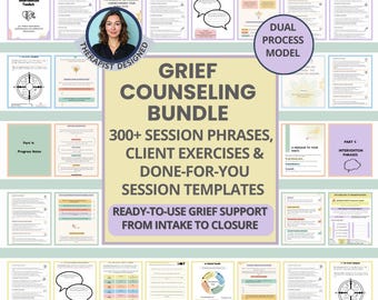 Grief & Loss Counseling Bundle: Bereavement Exercises, Ambiguous Loss, Dual Process Model (PDF)