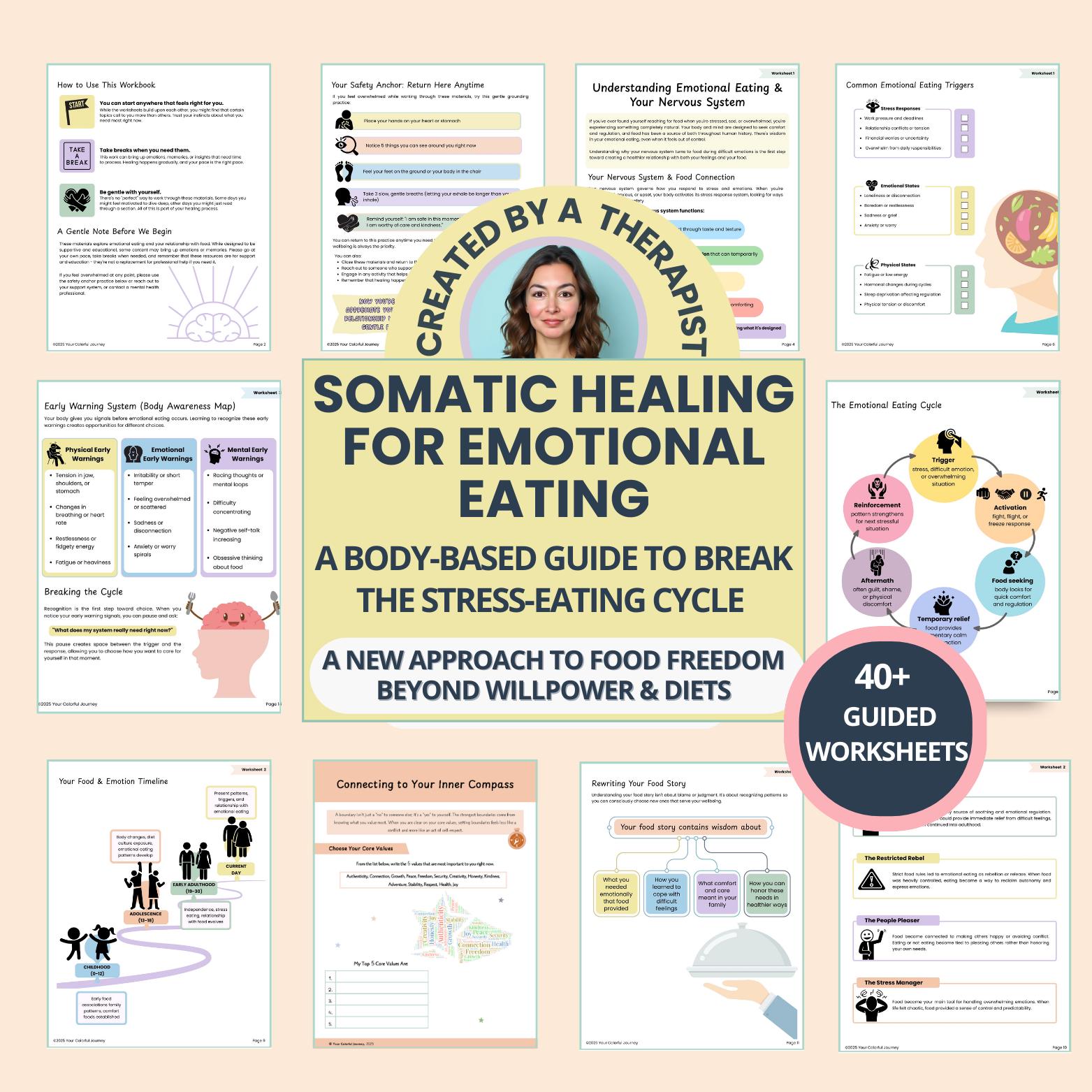 Emotional Eating Workbook to End Cravings and Binge Cycles With Mind ...