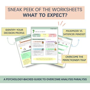 Decision Fatigue & Choice Overload Toolkit for Analysis Paralysis, Overthinking and Indecision (PDF)