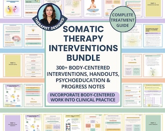 Somatic Interventions Therapy Notes Bundle: Clinical Scripts, Treatment Planning, Practitioner & Therapist Tools (PDF)