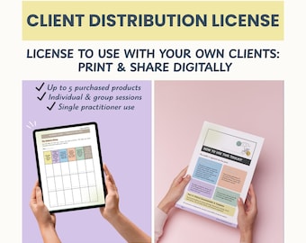 Client Distribution License: Practitioner Use License, Up to 5 Products (Digital Download)
