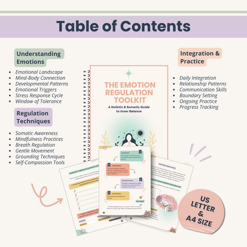 DBT Emotion Regulation Workbook: a Therapist Guide for Distress Tolerance & Emotional Intelligence (Digital Download)