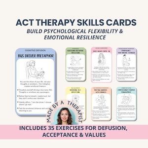 AKT Therapiekarten: Achtsamkeit & emotionale Belastbarkeit – Hinweise auf psychische Flexibilität (digitaler Download)