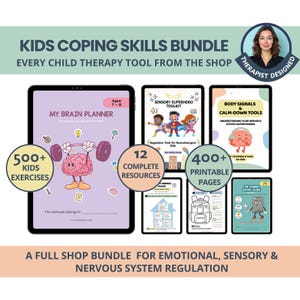 Kids Coping Skills Mega Bundle: SEL, Emotional Support, Growth Mindset (PDF)