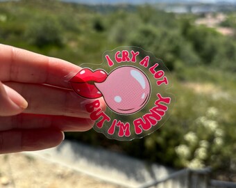 Dark Humor Latina Sticker, Retro Style Kiss-Cut Vinyl Sticker