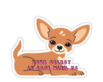 Emotional Support Dog Vinyl Sticker, Funny Dark Humor Decal