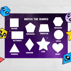 Printable Shape Matching Game: Preschool Learning Activity (PDF)