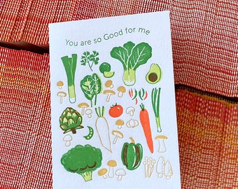 A2-290 "You are so good for me" letterpress card