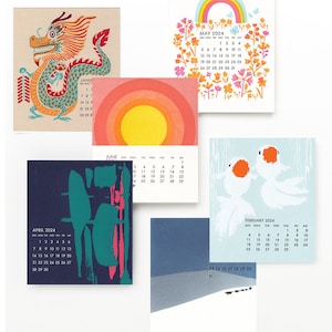 2024 Ilee Letterpress and Silkscreen Calendar