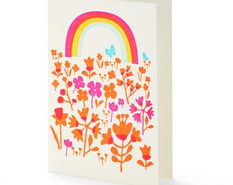 Spring letterpress card set of 6