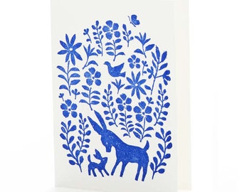 Otomi Animals letterpress card set of 6