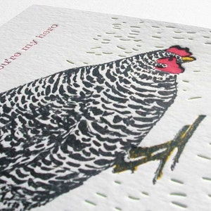 A2-122 Hen and chicks Mom, you are my hero letterpress card image 3