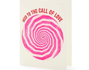 A2-276 Hypnotic  letterpress card