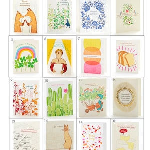 Buy 4 Get One Free - Letterpress note cards size 4.25 x 5.5 inches