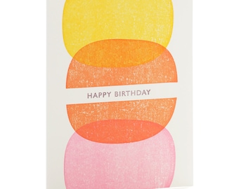 A2-186 - Candies "Happy Birthday"  Note Card