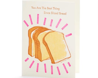 A2-285 Bread letterpress card