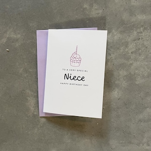Carte d'anniversaire nièce