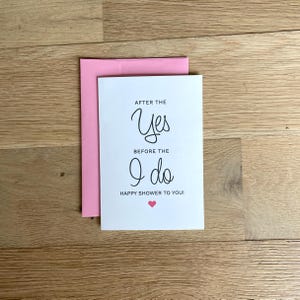 Carte de douche nuptiale