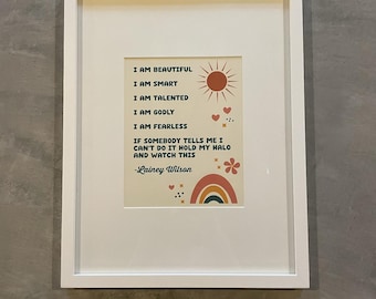 Little Girls Room Lainey Wilson affirmation sign