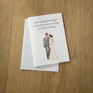Cartão de casamento engraçado