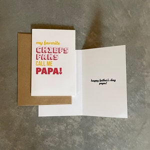 Chiefs fan Father's Day card