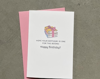 Book Lover Birthday Card