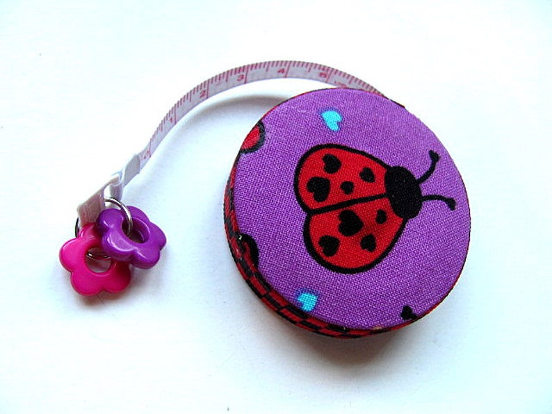 Tape Measure Heart Butterflies and Ladybugs Retractable Measuring Tape