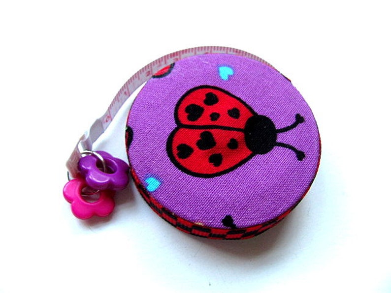 Tape Measure Heart Butterflies and Ladybugs Retractable Measuring Tape