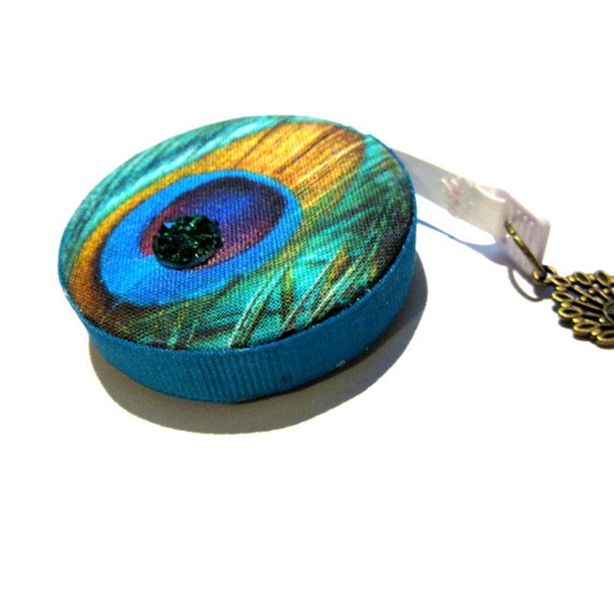 Measuring Tape Peacock Feathers Retractable Small Tape Measure