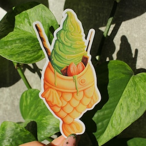 Taiyaki Icecream Sticker | cute japan asia dessert