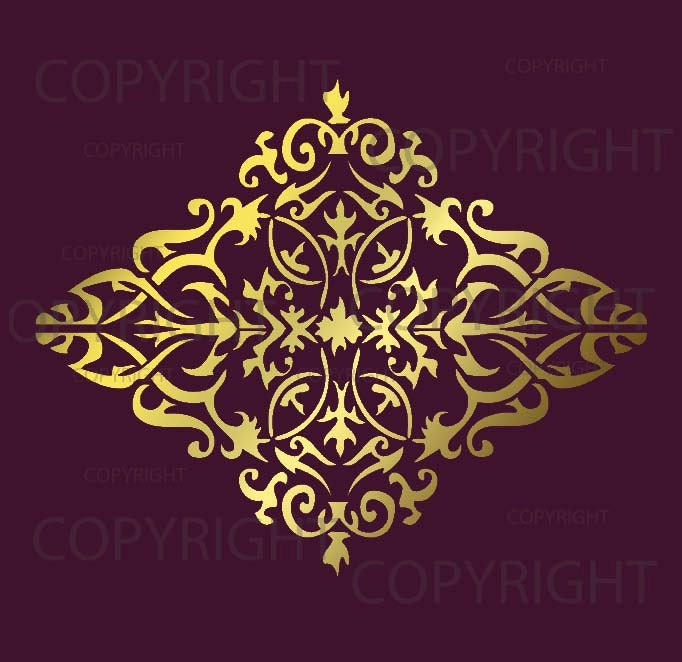 Large Wall Damask STENCIL Pattern FAUX MURAL 1022 - Etsy