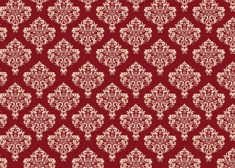 Large WALL DAMASK STENCIL Pattern Faux Mural 1001 - Etsy