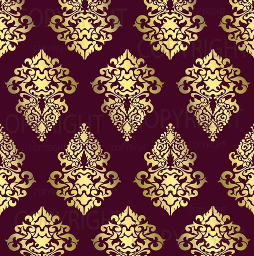 Large Wall Damask STENCIL Pattern FAUX MURAL 1019 - Etsy