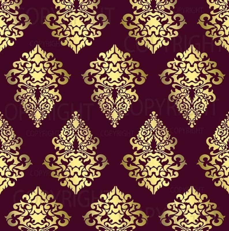 Large Wall Damask STENCIL Pattern FAUX MURAL 1019 - Etsy