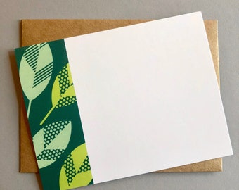 Green Leaf Notecard Set