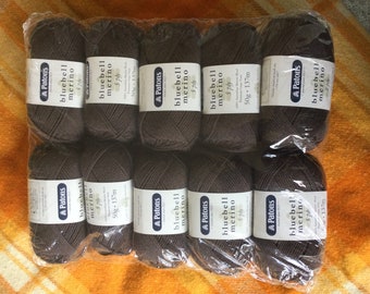 Patons Totem Bluebell hilo de lana marrón 20 ovillos 2 kg 2000 gramos precio al por mayor