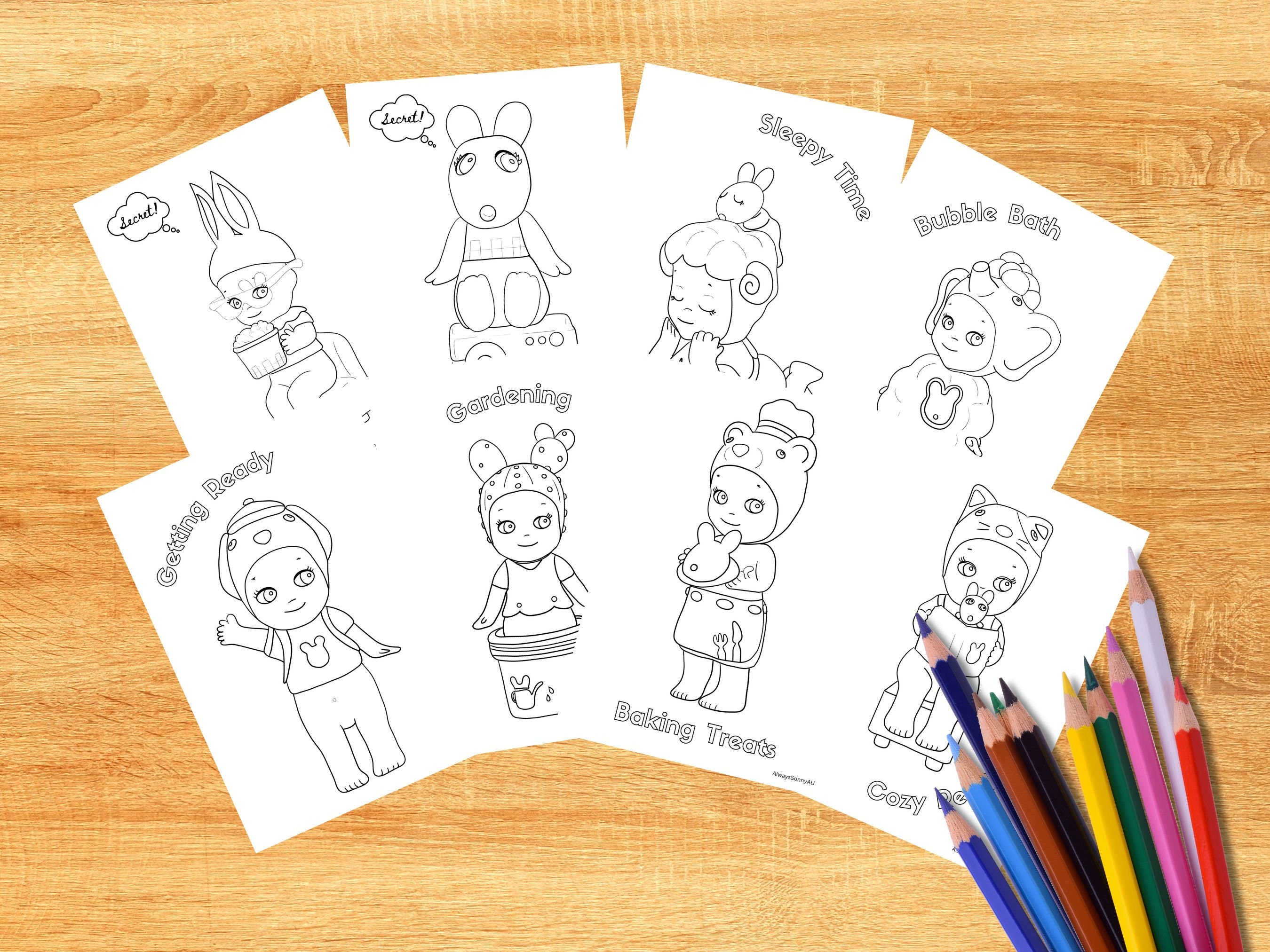 Livre de coloriage Sonny Angel série Home Sweet Home Etsy Canada