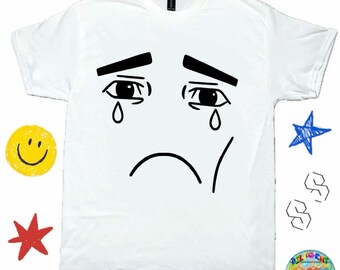 Sad Face Meme - Humorous Tee, Meme Shirt, Y2K Meme Shirt, Sad Boy Shirt ; Bar/Club Shirt - Funny Graphic Shirt, TikTok Shirt, Funny T-Shirts
