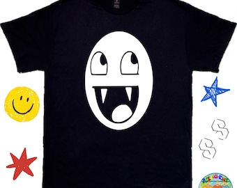 Epic Vampire Face Shirt, Meme Shirt - Y2K Meme Shirt, Funny Shirt ; Gamer Shirt - Alpha Gen Tee, Funny Graphic Print Shirt - Epic Vamp Face