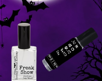 Freak Show Gothic Spooky Perfume Roll On Oil-Spooky Scents Perfume Oil- Goth Perfume Raspberry + Watermelon + Jasmine - Fruity Scented